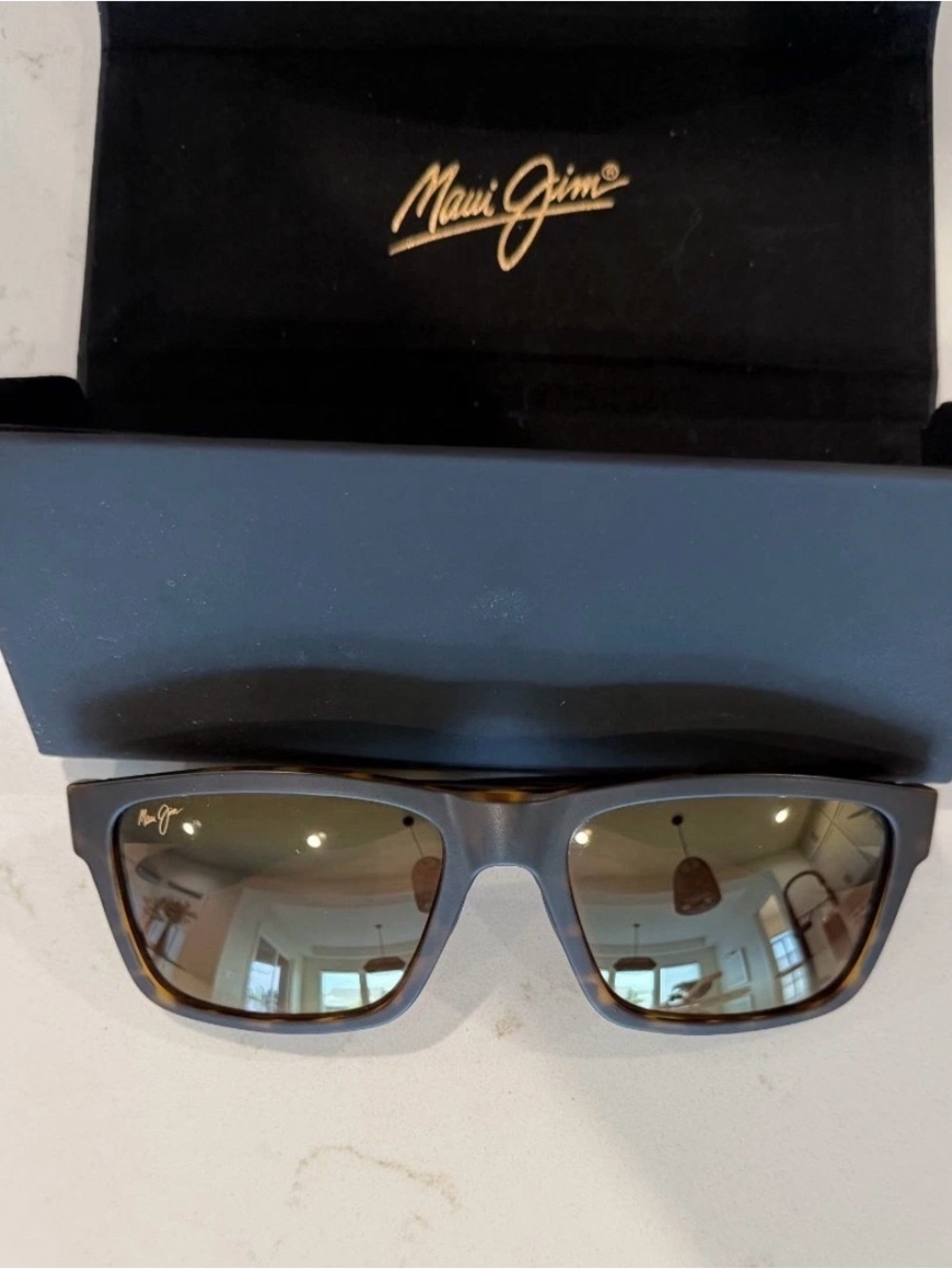 Maui Jim The Flats MJ897-10 Polarized Sunglasses Tortoise HCL Bronze Case Italy
